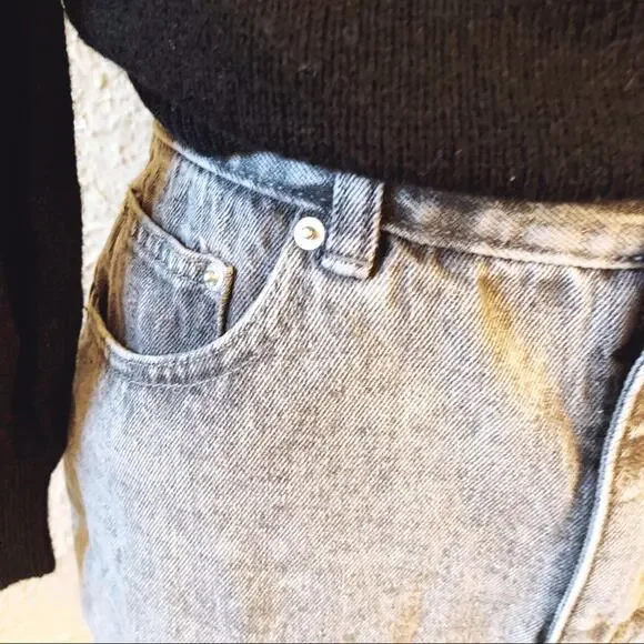 Pull & Bear Gray Fitted Denim Mini Skirt - Picture 4 of 12